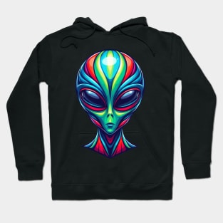 Colorful alien head Hoodie